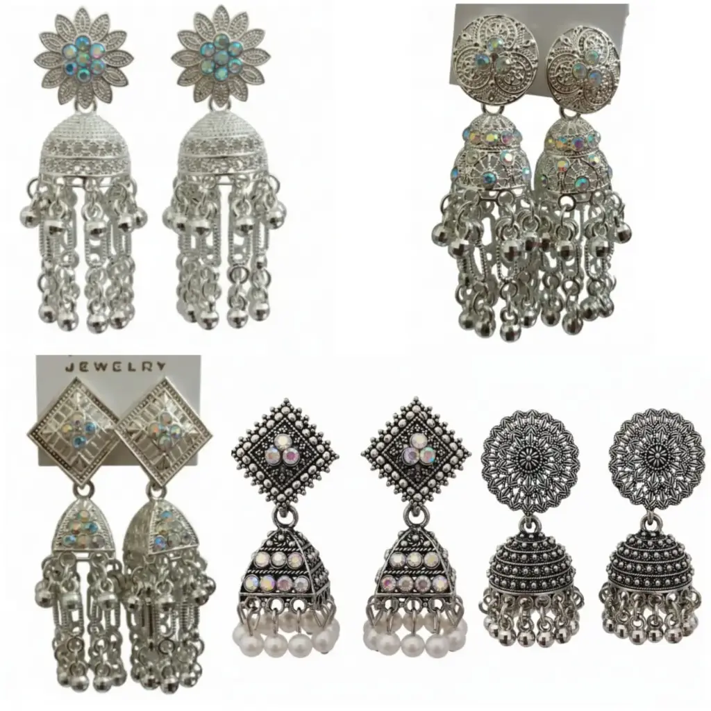 5 Set of Earrings ( Traditional jhumke )