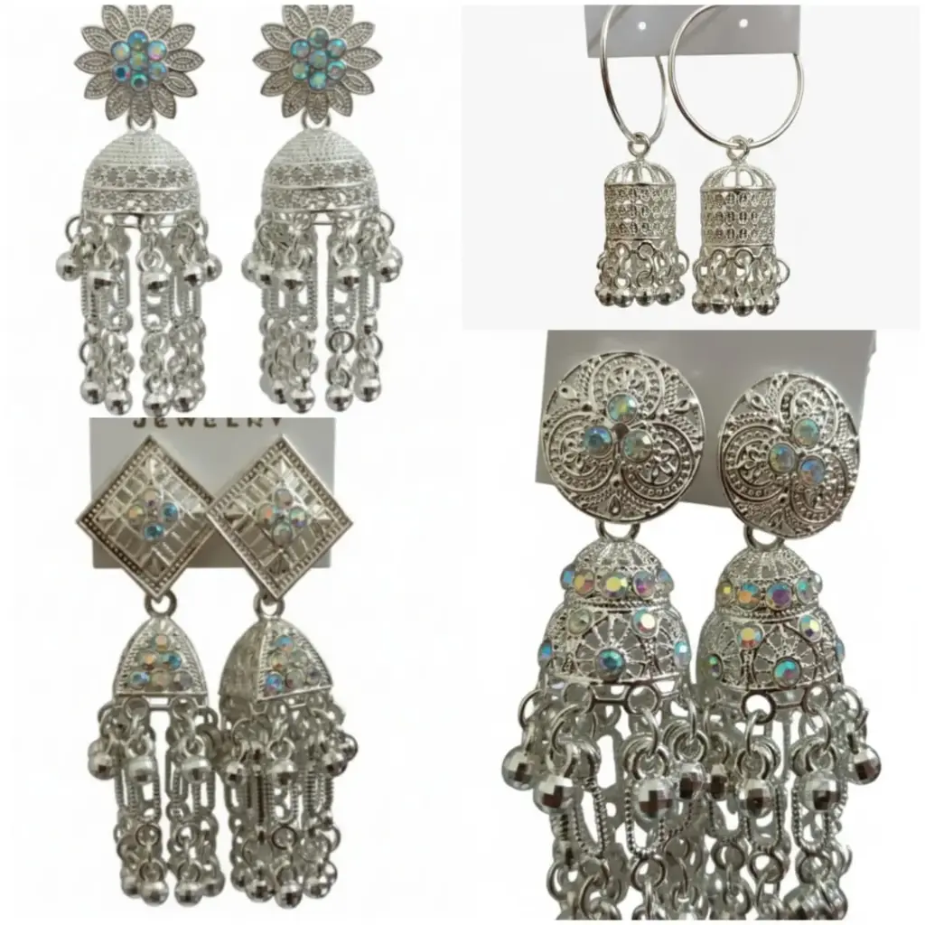 Earings and jhumka (set of 4 )